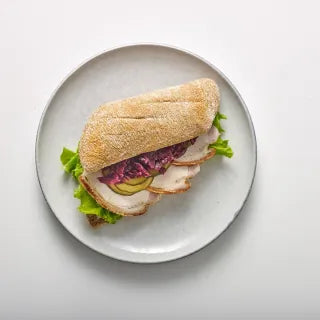 Sandwich med lyst brød