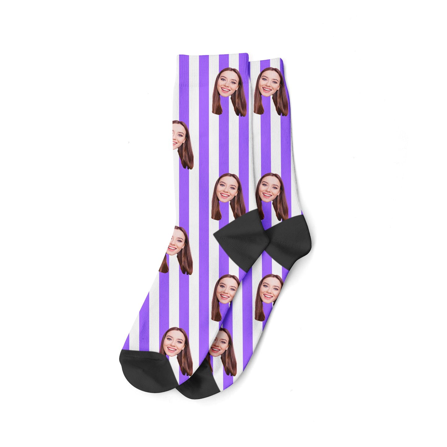 Bare Stribet-strømpen